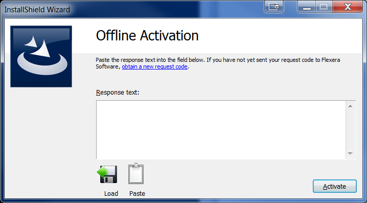 Offline Activation Dialog - Prompted For Response File